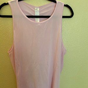 NWOT SLEEVELESS ROUCHED TANK TOPS, PINK/GRAY/BLACK